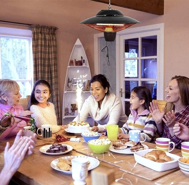 Wall mounted electric heater